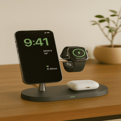 3-in-1 Laadstation voor iPhone, Watch en AirPods