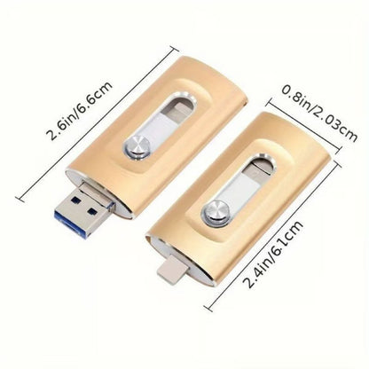3-in-1 USB-flashdrive voor Mobiele Telefoon en Computer