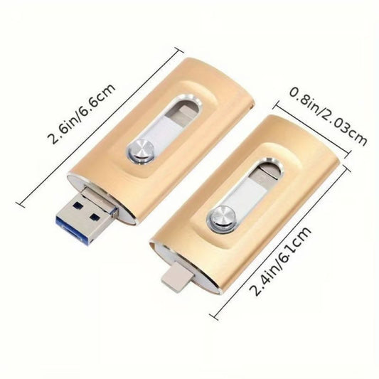 3-in-1 USB-flashdrive voor Mobiele Telefoon en Computer