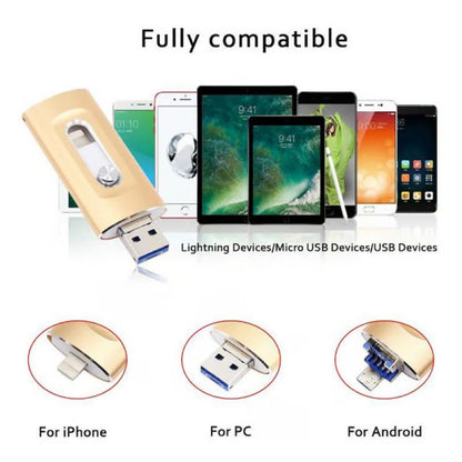 3-in-1 USB-flashdrive voor Mobiele Telefoon en Computer