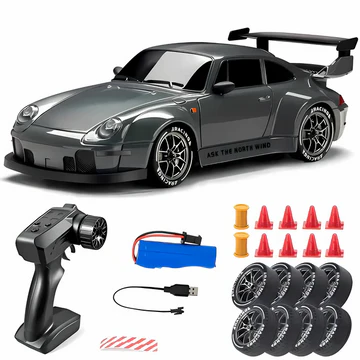 4WD RC-auto Retro Drift Master met LED-verlichting