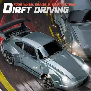 4WD RC-auto Retro Drift Master met LED-verlichting