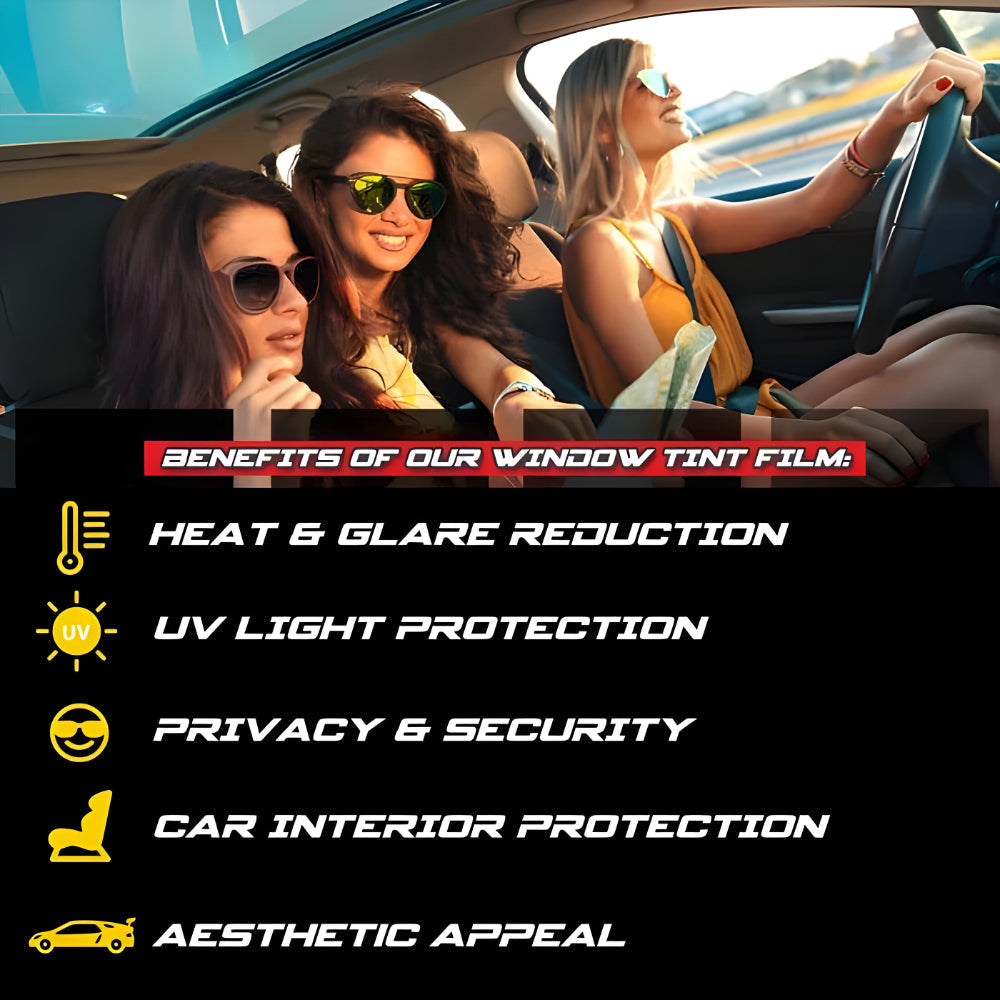 Auto Raam Tint Film Hitte- en UV-bescherming Universaal