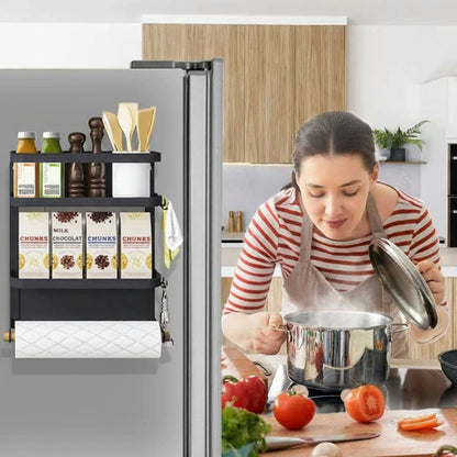magnetisch keuken kruidenrek met keukenpapier houder – oryden