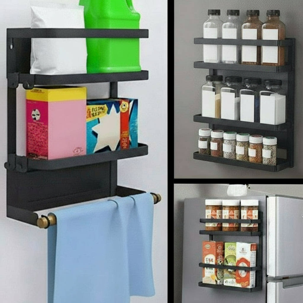 magnetisch keuken kruidenrek met keukenpapier houder – oryden