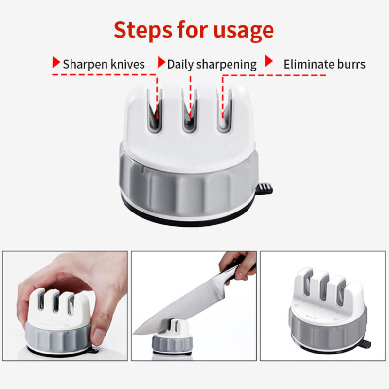 Keukenmessenslijper Mini met Antislip Zuignap