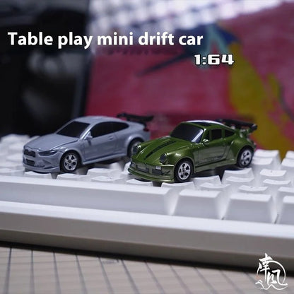 Mini RC Auto 1:64 met Driftfunctie en 2,4 GHz Afstandsbediening