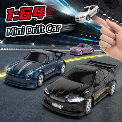 Mini RC Auto 1:64 met Driftfunctie en 2,4 GHz Afstandsbediening