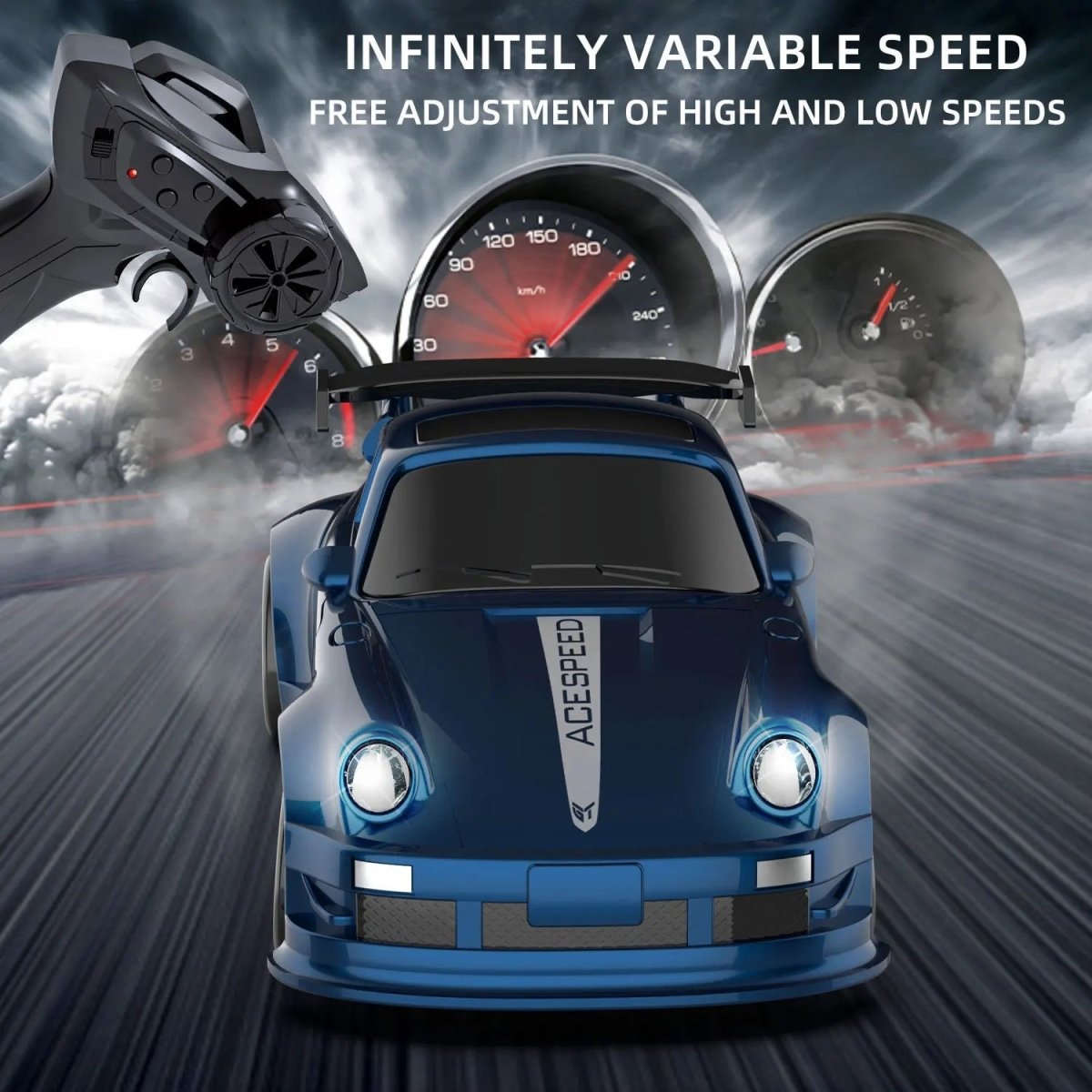 Mini RC Auto 1:64 met Driftfunctie en 2,4 GHz Afstandsbediening