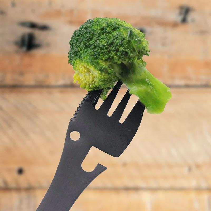 Multitool Spork 5 in 1 Voor Buitenactiviteiten