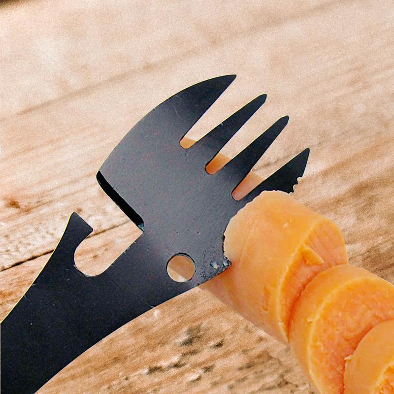 Multitool Spork 5 in 1 Voor Buitenactiviteiten