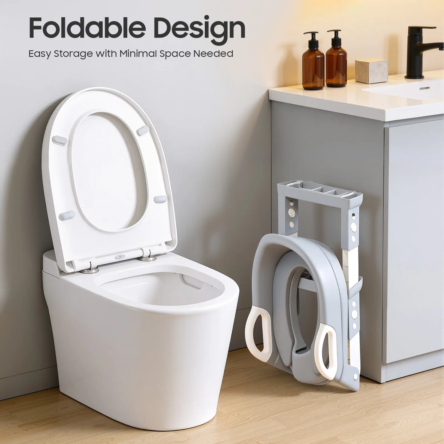 Opvouwbare Toiletverkleiner met Trapje