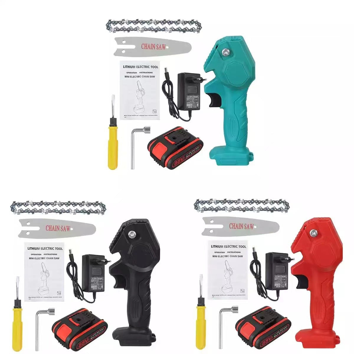 HandyPRO™ Elektrische Accu Kettingzaag | Efficiënt & Snel Snoeien en Zagen!
