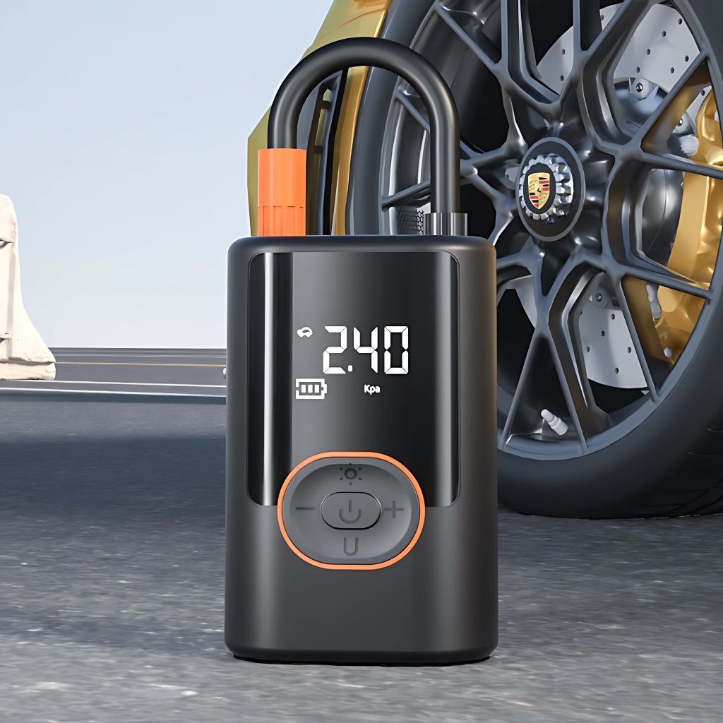 AeroPump X9 Draagbare Bandenpomp – Krachtige Compressor met Auto-Stop & Digitaal Display