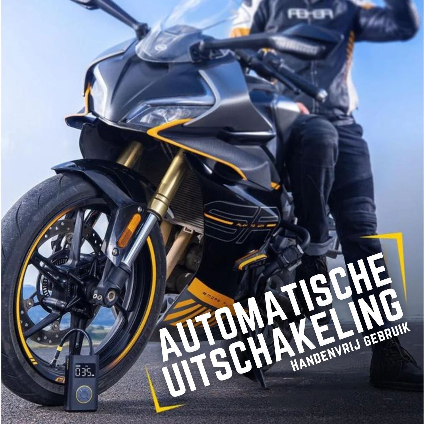 AeroPump X9 Draagbare Bandenpomp – Krachtige Compressor met Auto-Stop & Digitaal Display
